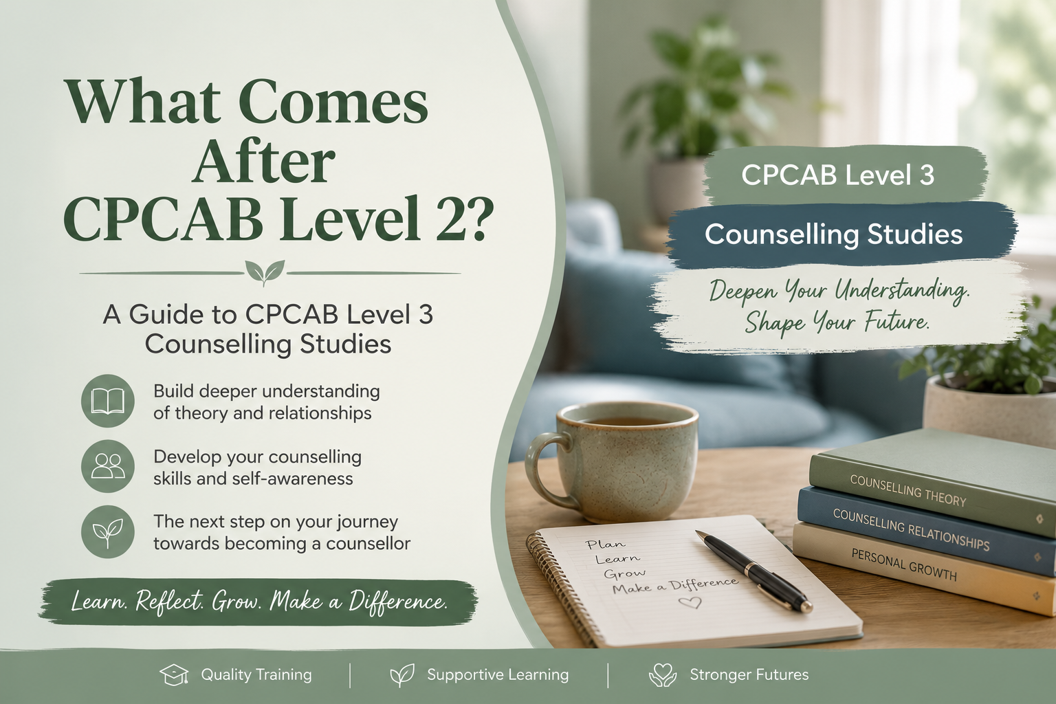 What Comes After CPCAB Level 2? A Guide to CPCAB Level 3 Counselling Studies